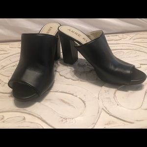 Ann Klein Black Mules